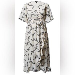 Torrid size 3, NWT High lo chiffon faux wrap dress